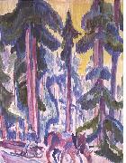 Ernst Ludwig Kirchner, Wod-cart in forest